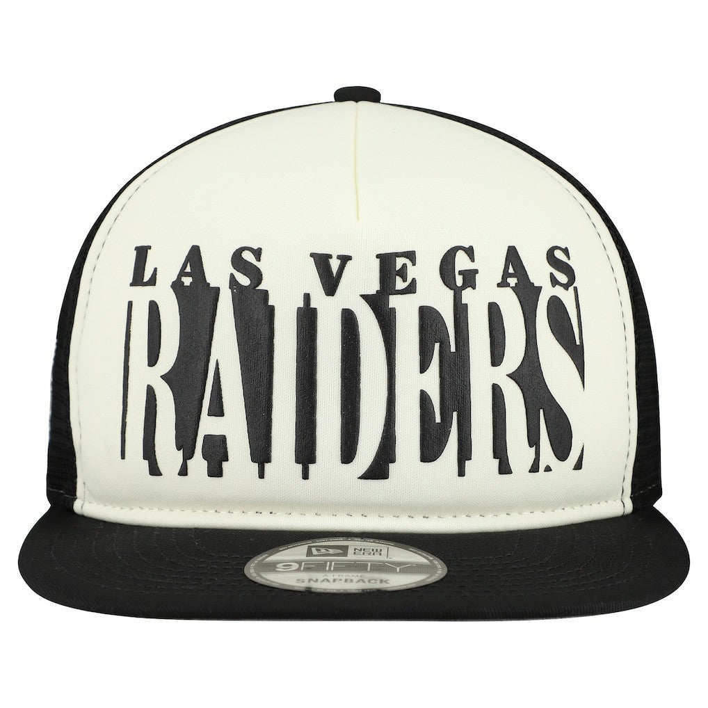 Cutout A-Frame 9FIFTY Snapback Hat - Las Vegas Raiders Hats