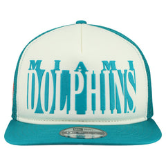 Throwback Cutout A-Frame 9FIFTY Snapback Hat - Miami Dolphins Hats