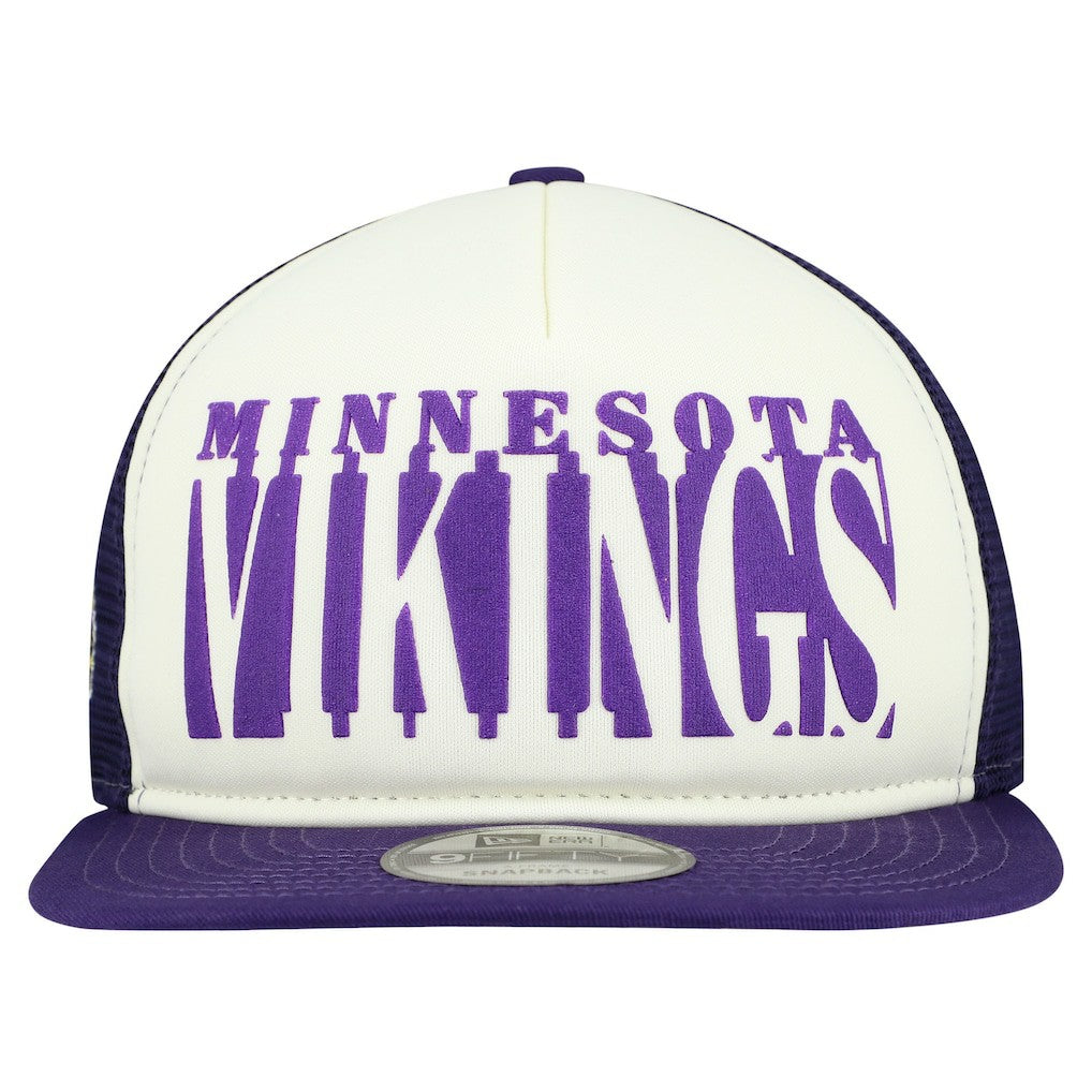 Cutout A-Frame 9FIFTY Snapback Hat - Minnesota Vikings Hats