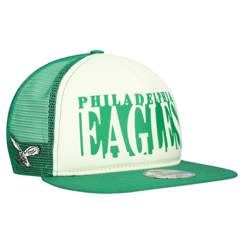 Throwback Cutout A-Frame 9FIFTY Snapback Hat - Philadelphia Eagles Hats