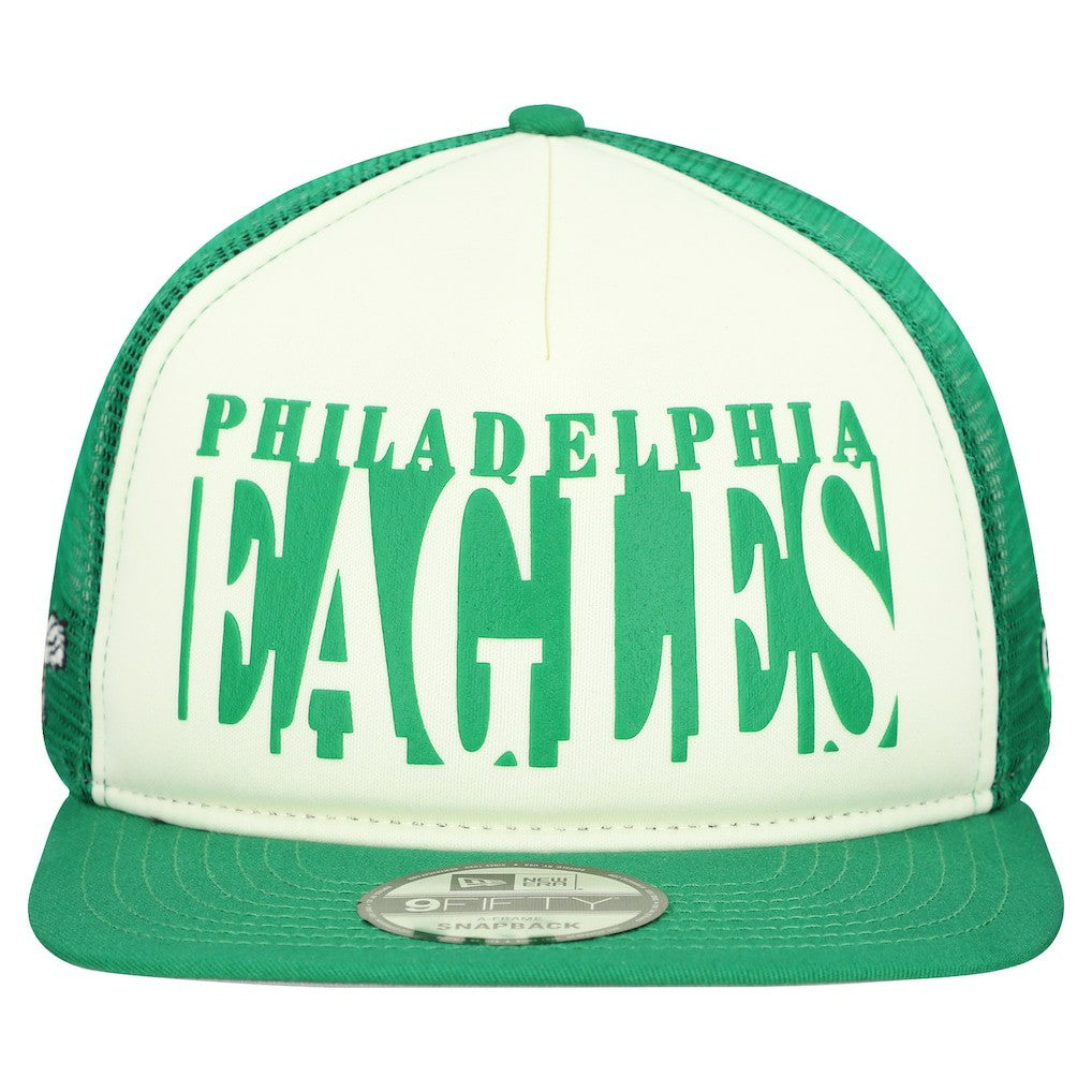 Throwback Cutout A-Frame 9FIFTY Snapback Hat - Philadelphia Eagles Hats