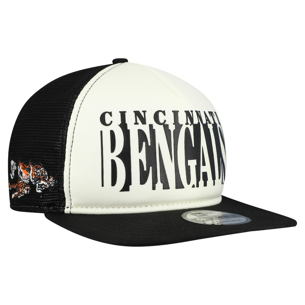 Throwback Cutout A-Frame 9FIFTY Snapback Hat - Cincinnati Bengals Hats