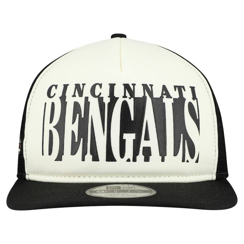 Throwback Cutout A-Frame 9FIFTY Snapback Hat - Cincinnati Bengals Hats