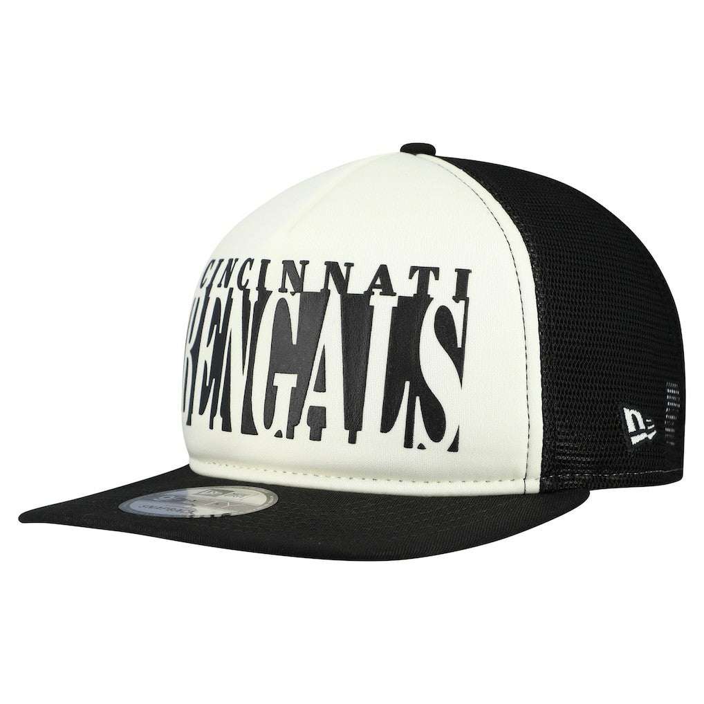 Throwback Cutout A-Frame 9FIFTY Snapback Hat - Cincinnati Bengals Hats