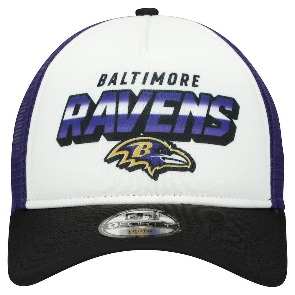 Youth Streak 9FORTY A-Frame Adjustable Hat - Baltimore Ravens Hats