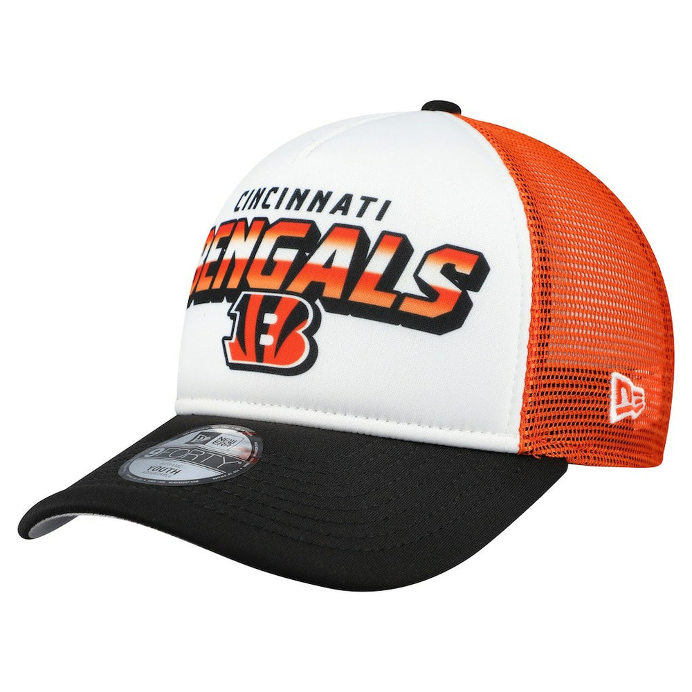 Youth Streak 9FORTY A-Frame Adjustable Hat - Cincinnati Bengals Hats
