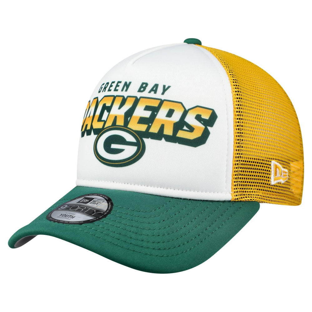 Youth Streak 9FORTY A-Frame Adjustable Hat - Green Bay Packers Hats