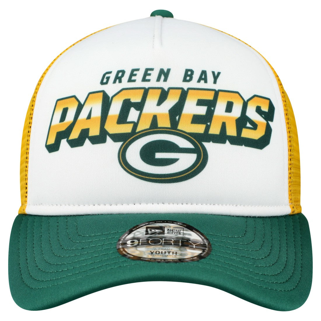 Youth Streak 9FORTY A-Frame Adjustable Hat - Green Bay Packers Hats
