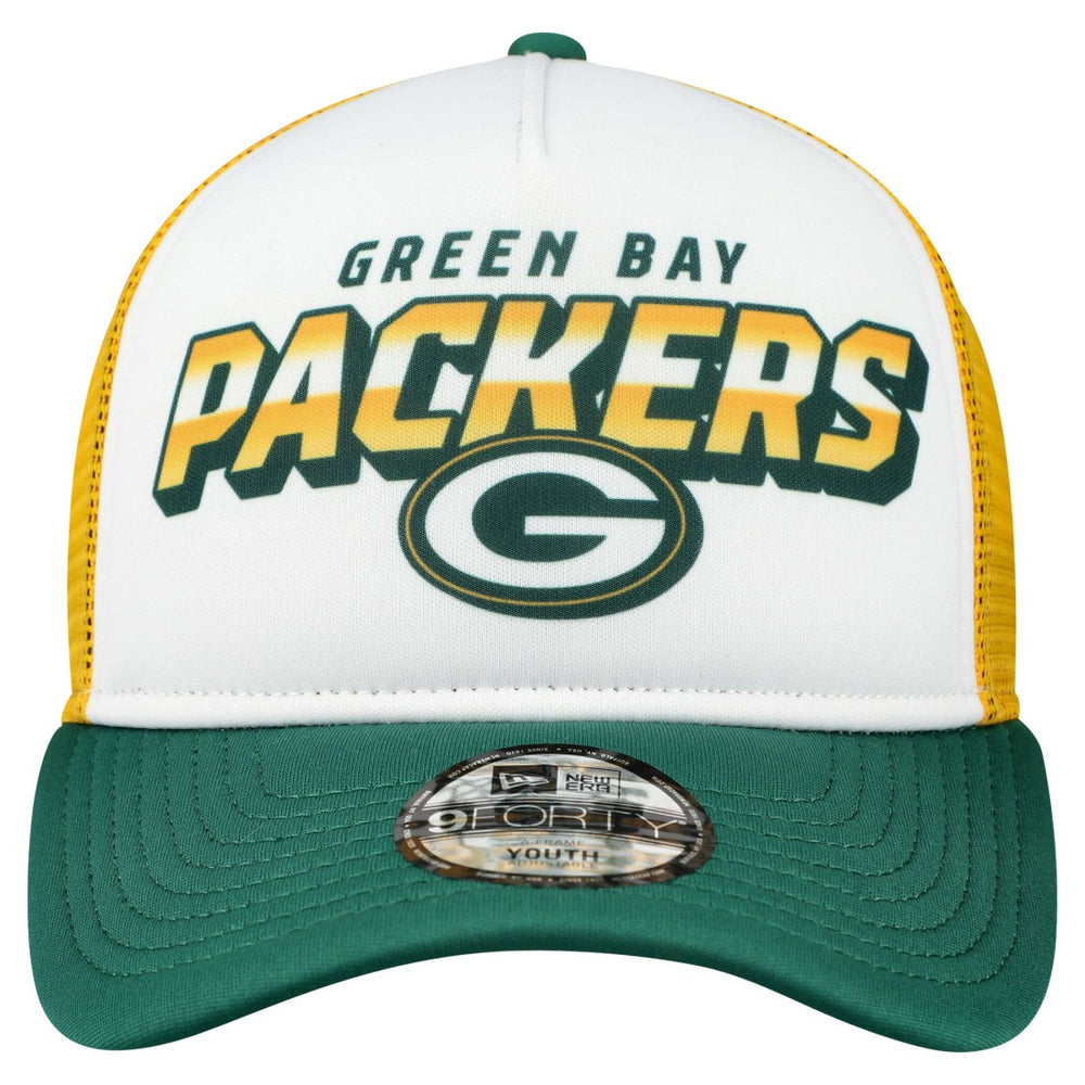 Youth Streak 9FORTY A-Frame Adjustable Hat - Green Bay Packers Hats