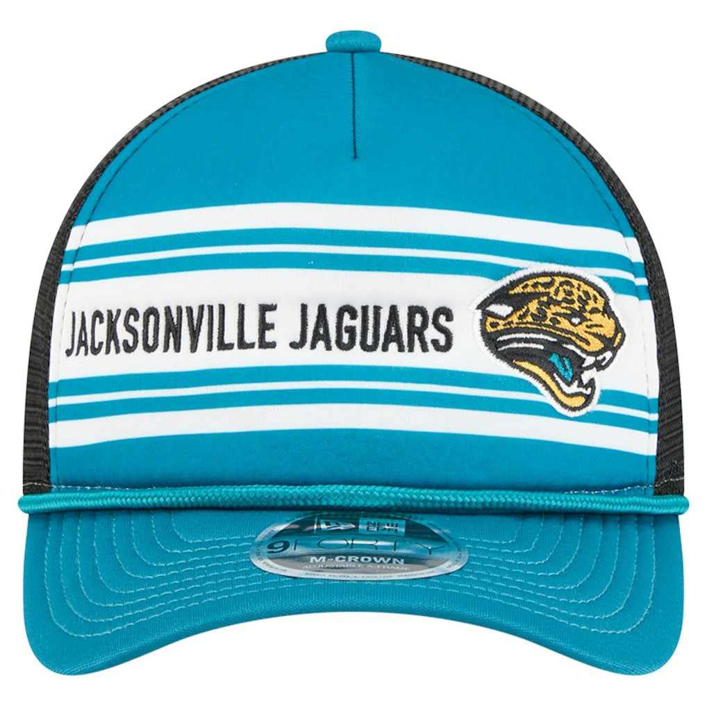 Throwback Linear A-Frame 9FORTY Adjustable Hat - Jacksonville Jaguars Hats