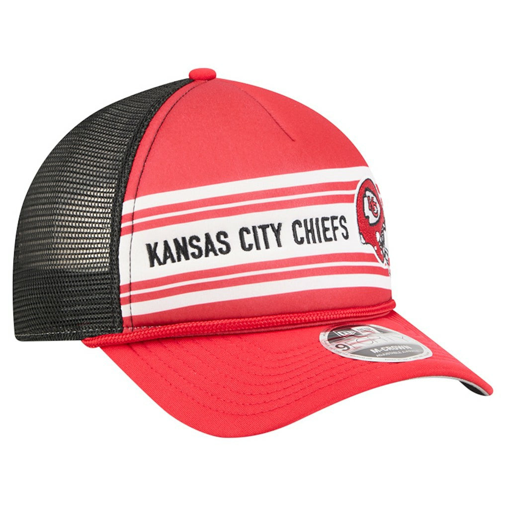 Linear A-Frame 9FORTY Adjustable Hat - Kansas City Chiefs Hats