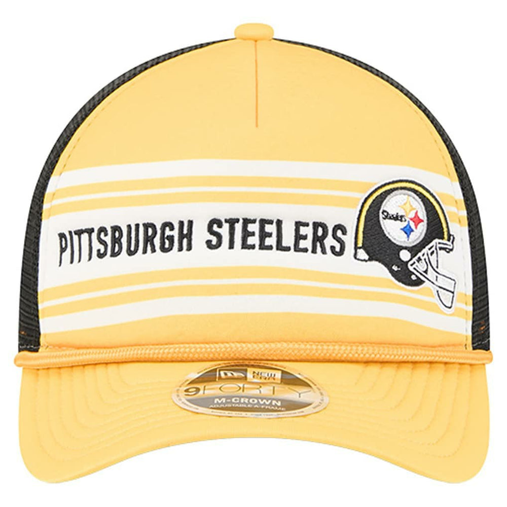 Linear A-Frame 9FORTY Adjustable Hat - Pittsburgh Steelers Hats