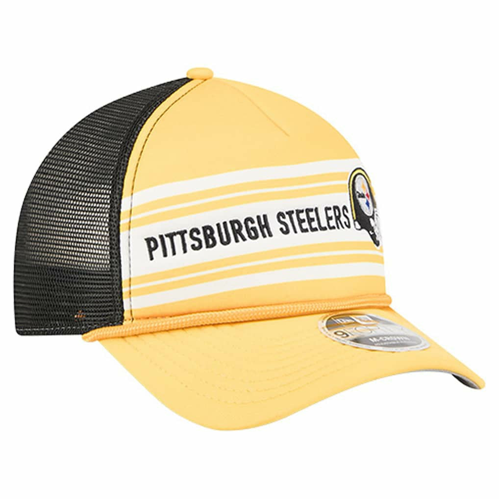 Linear A-Frame 9FORTY Adjustable Hat - Pittsburgh Steelers Hats