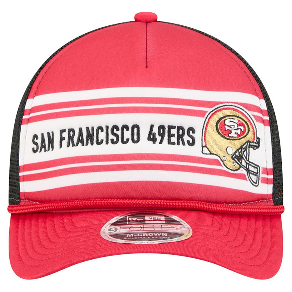 Linear A-Frame 9FORTY Adjustable Hat - San Francisco 49ers Hats