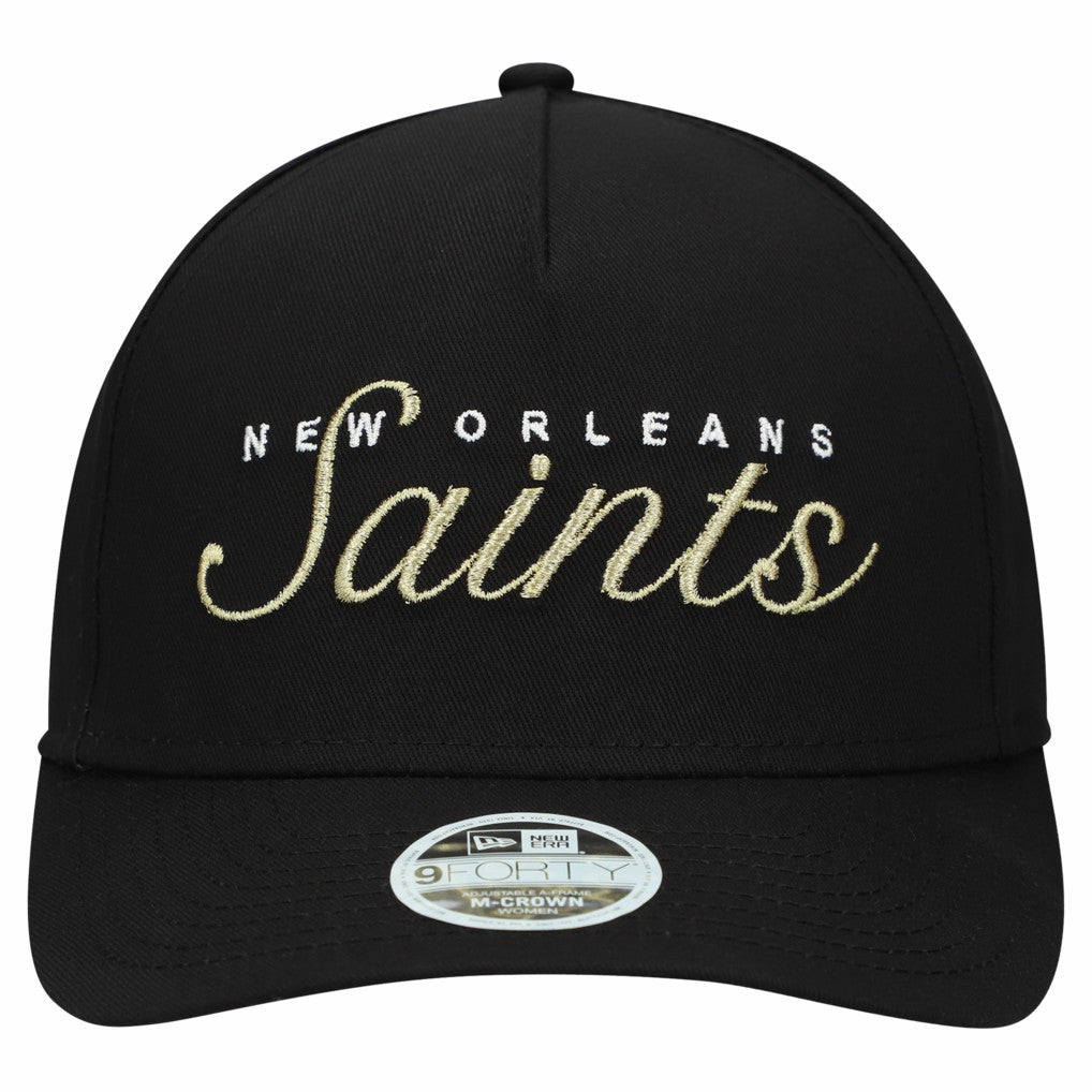 Women's Metallic 9FORTY M-Crown A-Frame Adjustable Hat - New Orleans Saints Hats