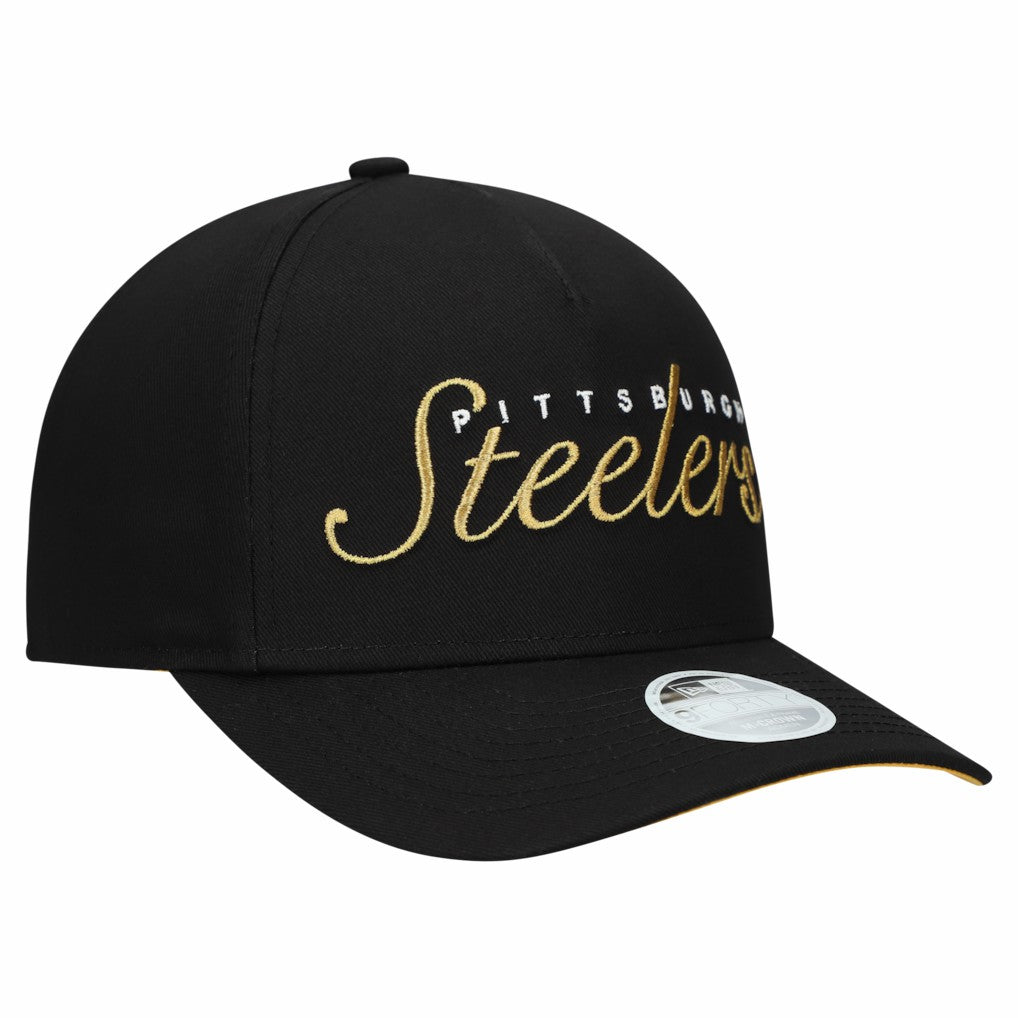 Women's Metallic 9FORTY M-Crown A-Frame Adjustable Hat - Pittsburgh Steelers Hats