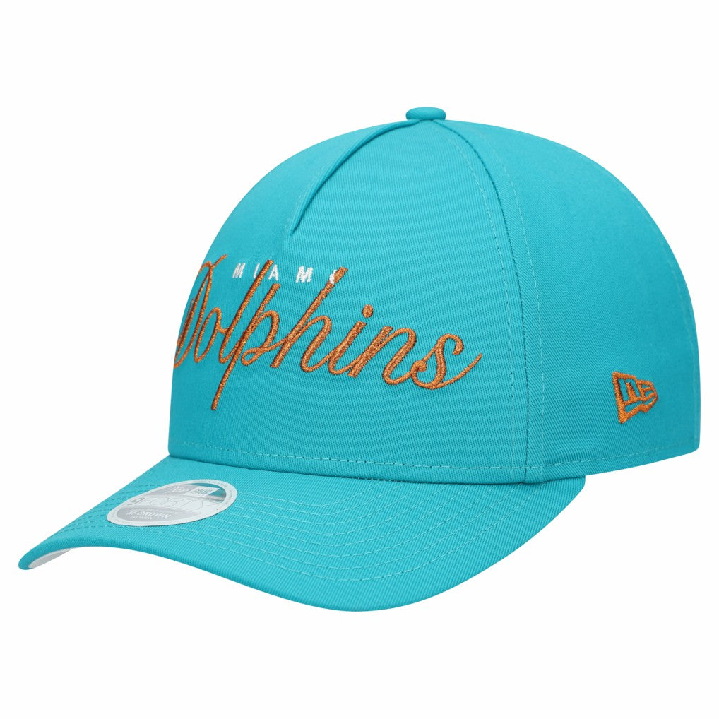 Women's Metallic 9FORTY M-Crown A-Frame Adjustable Hat - Miami Dolphins Hats