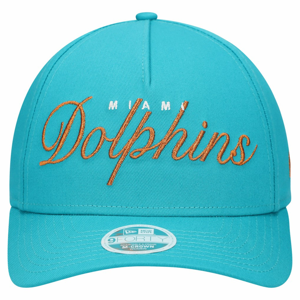 Women's Metallic 9FORTY M-Crown A-Frame Adjustable Hat - Miami Dolphins Hats