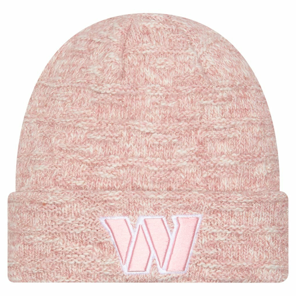 Women's Metallic Cuffed Knit Hat - Washington Commanders Hats