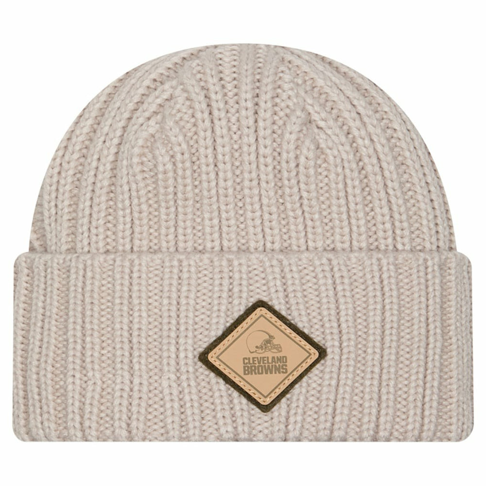 Logo Applique Cuffed Knit Hat - Cleveland Browns Hats