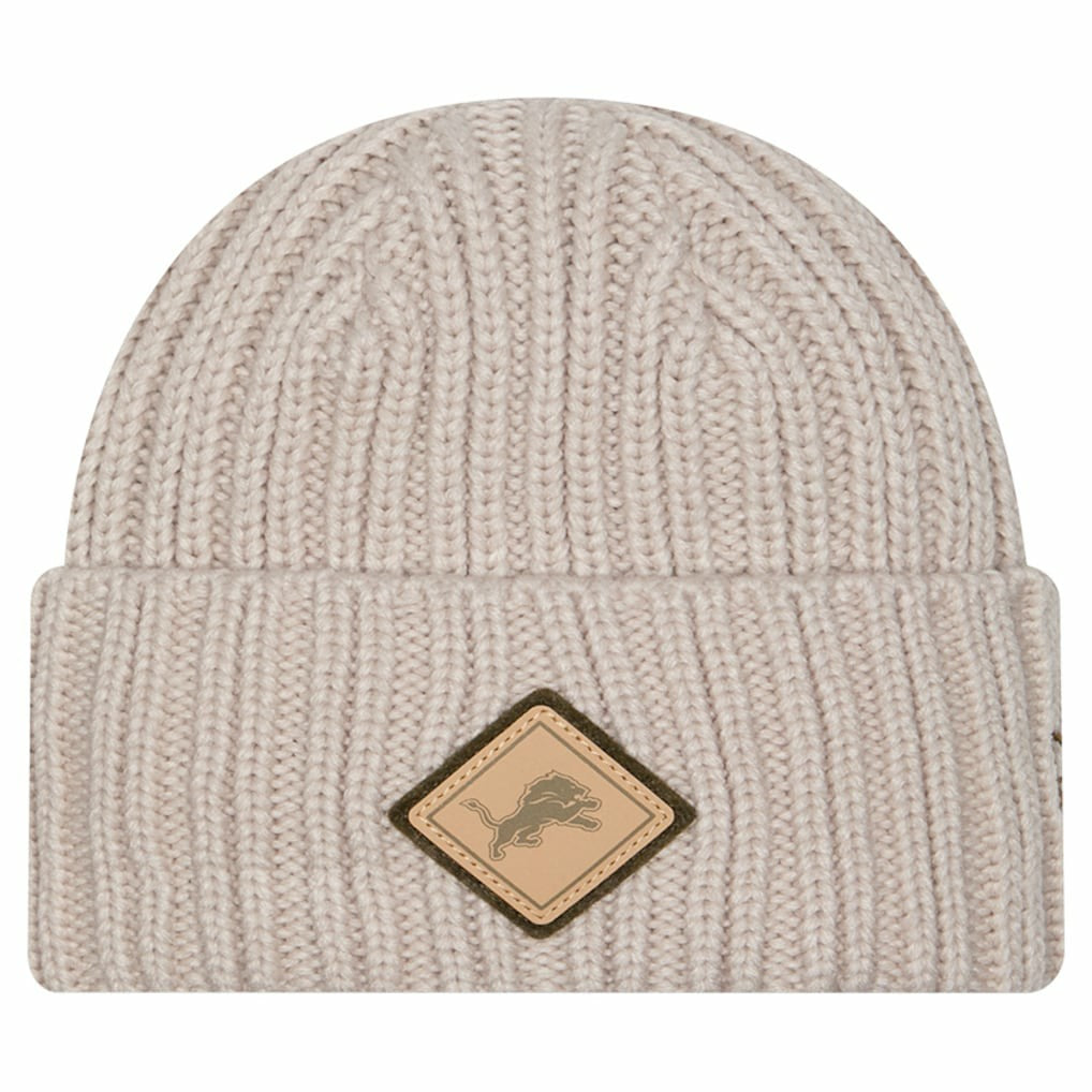 Logo Applique Cuffed Knit Hat - Detroit Lions Hats