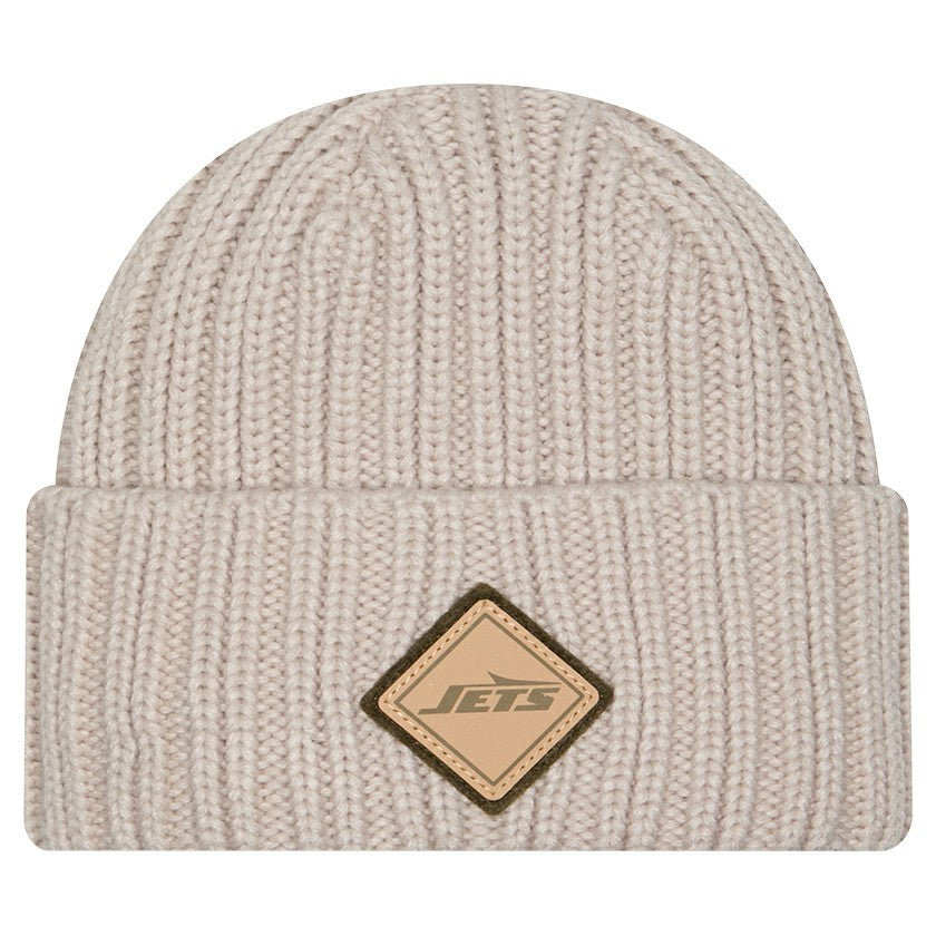 Logo Applique Cuffed Knit Hat - New York Jets Hats