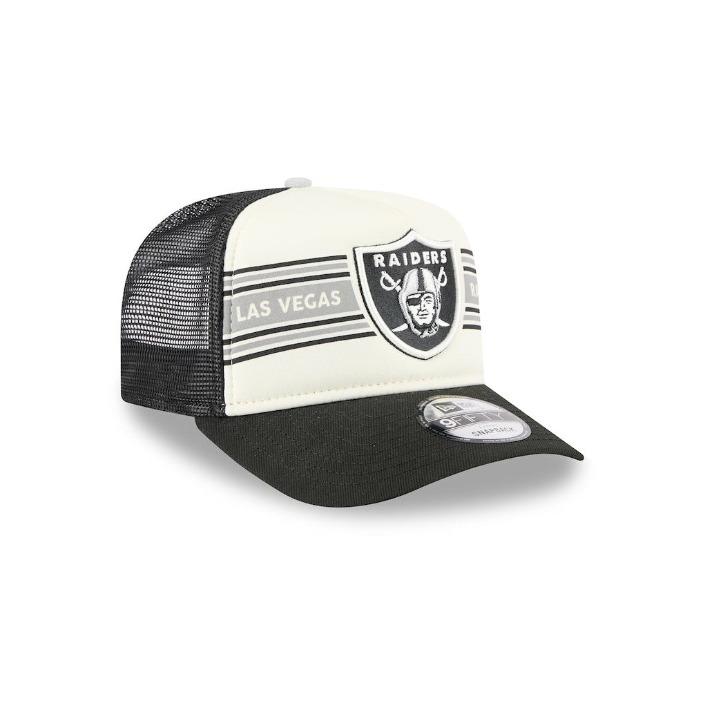 Banner A-Frame 9FIFTY Trucker Snapback Hat - Las Vegas Raiders Hats