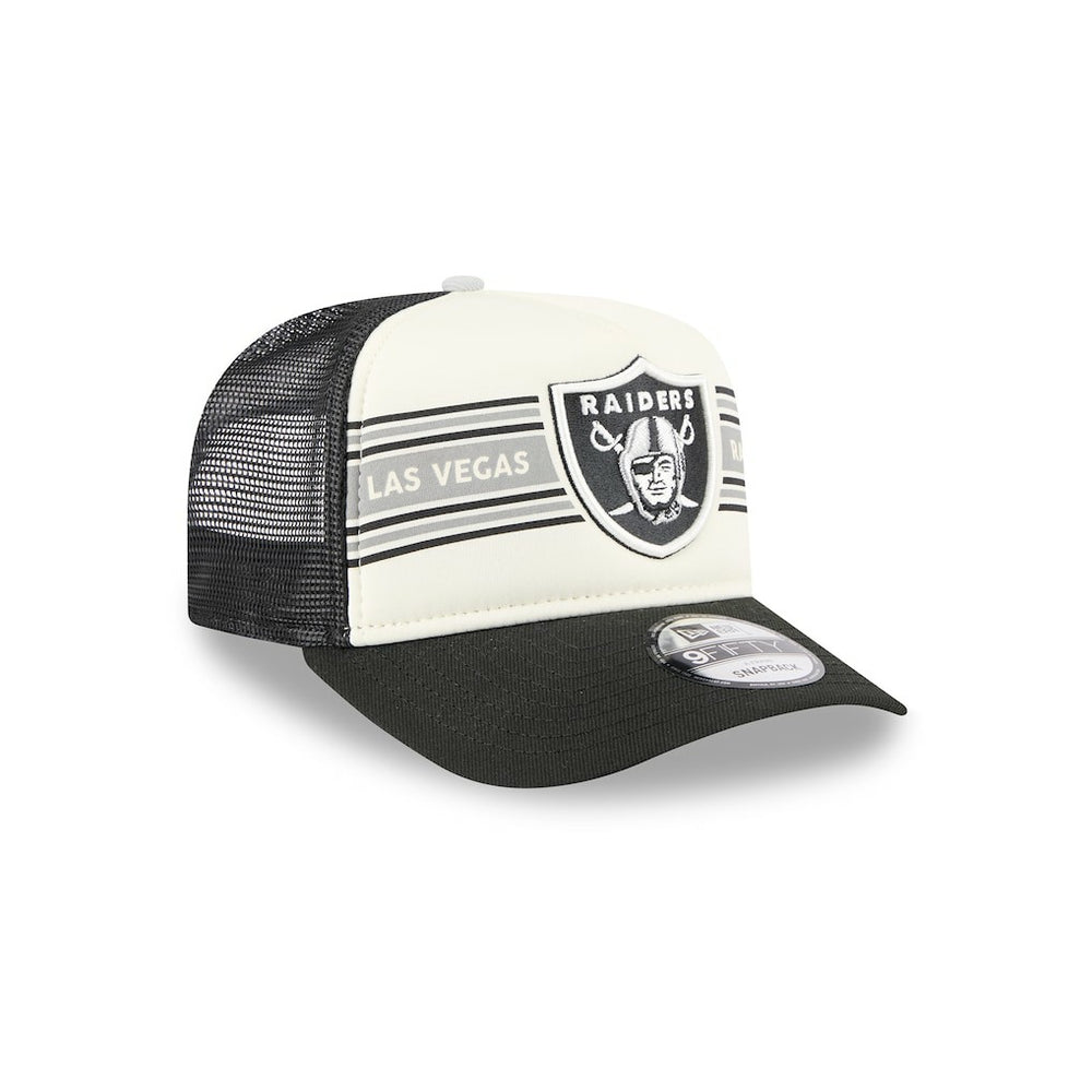 Banner A-Frame 9FIFTY Trucker Snapback Hat - Las Vegas Raiders Hats