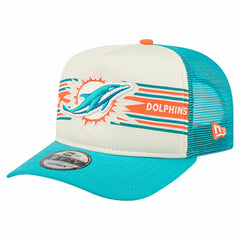 Banner A-Frame 9FIFTY Trucker Snapback Hat - Miami Dolphins Hats
