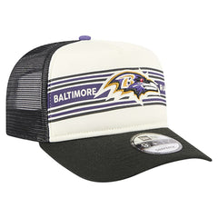 Banner A-Frame 9FIFTY Trucker Snapback Hat - Baltimore Ravens Hats