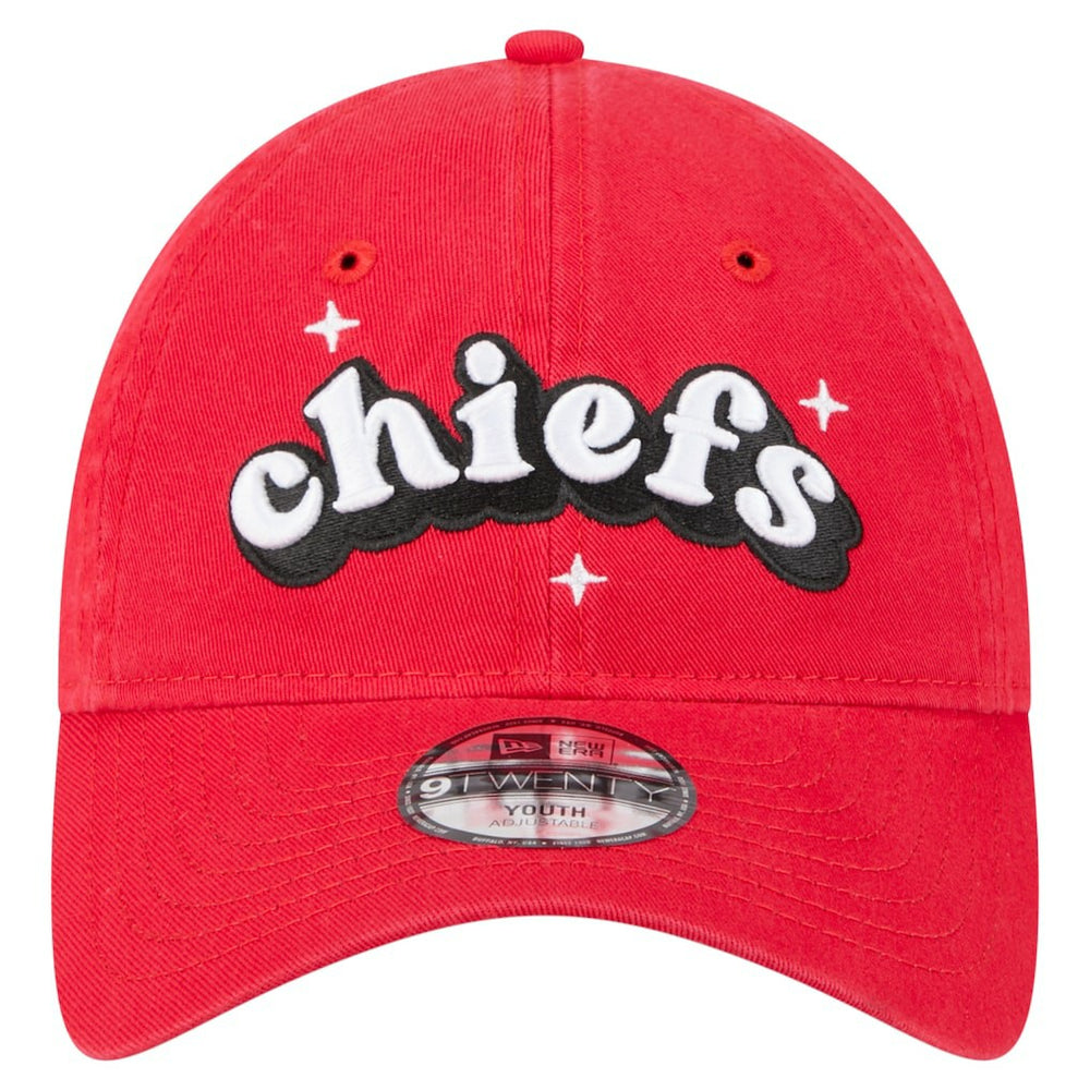 Girls Youth Cheer 9TWENTY Adjustable Hat - Kansas City Chiefs Hats
