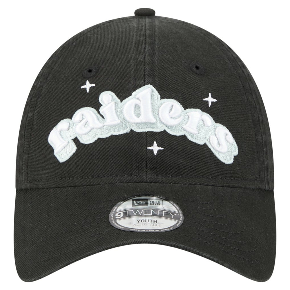 Girls Youth Cheer 9TWENTY Adjustable Hat - Las Vegas Raiders Hats