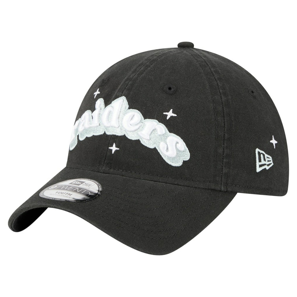 Girls Youth Cheer 9TWENTY Adjustable Hat - Las Vegas Raiders Hats