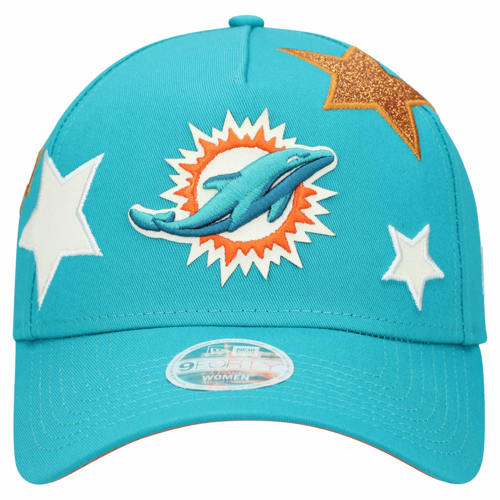 Women's Stardom A-Frame 9FORTY Adjustable Hat - Miami Dolphins Hats