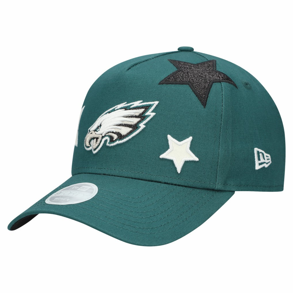 Women's Stardom A-Frame 9FORTY Adjustable Hat - Philadelphia Eagles Hats