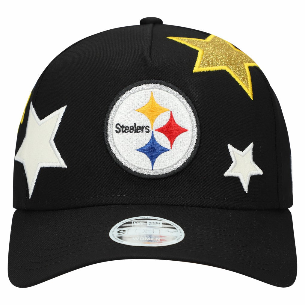 Women's Stardom A-Frame 9FORTY Adjustable Hat - Pittsburgh Steelers Hats