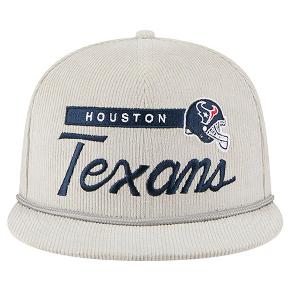 Cord Rope Corduroy 9FIFTY Snapback Hat - Houston Texans Hats