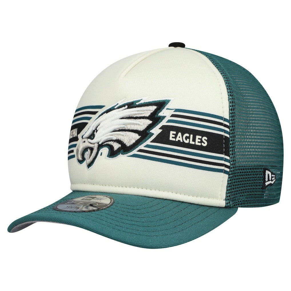 Youth Banner 9FIFTY A-Frame Adjustable Trucker Hat - Philadelphia Eagles Hats