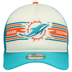 Youth Banner 9FIFTY A-Frame Adjustable Trucker Hat - Miami Dolphins Hats