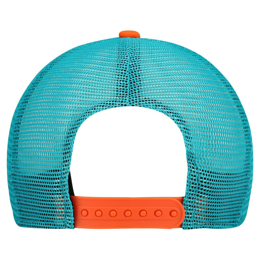 Youth Banner 9FIFTY A-Frame Adjustable Trucker Hat - Miami Dolphins Hats