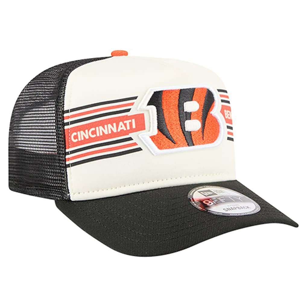 Youth Banner 9FIFTY A-Frame Adjustable Trucker Hat - Cincinnati Bengals Hats