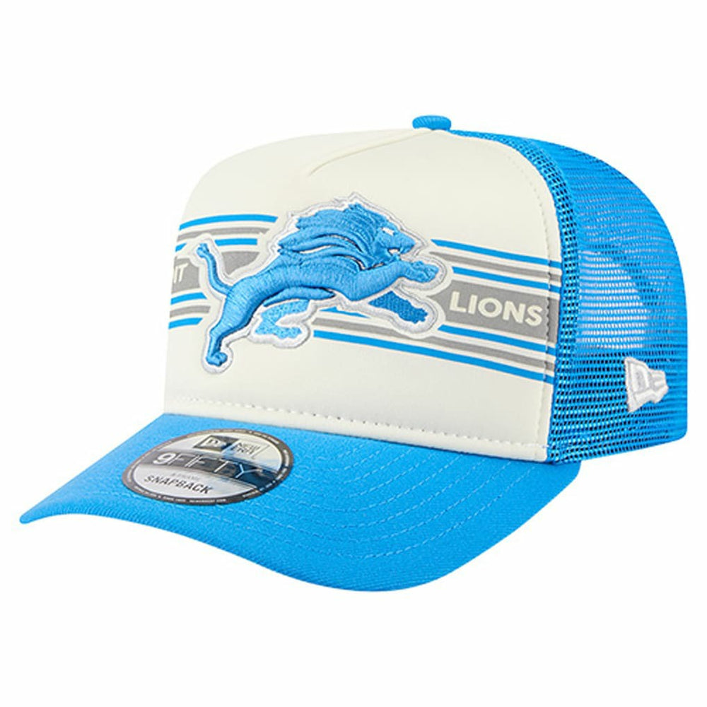 Youth Banner 9FIFTY A-Frame Adjustable Trucker Hat - Detroit Lions Hats