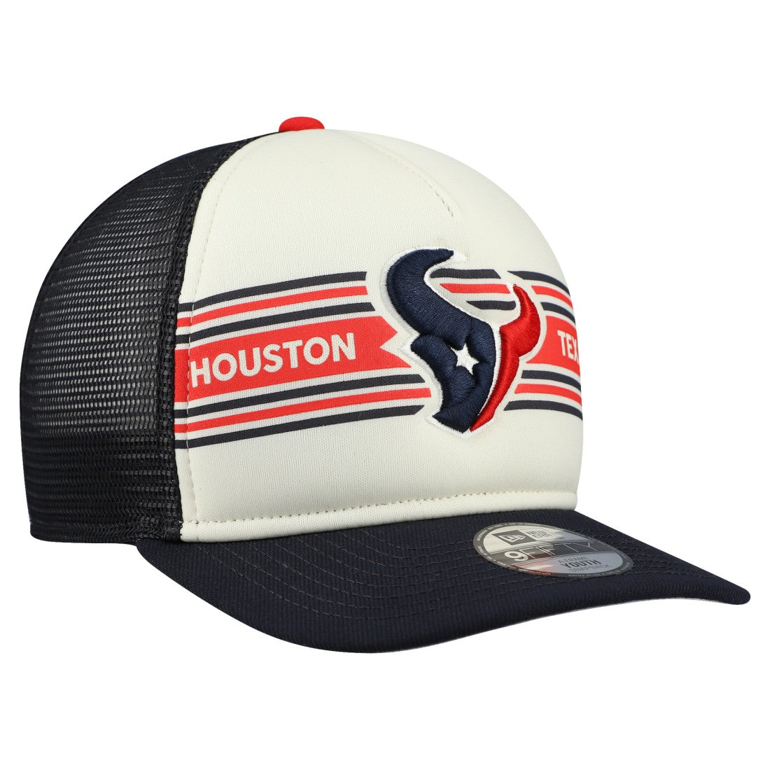 Youth Banner 9FIFTY A-Frame Adjustable Trucker Hat - Houston Texans Hats