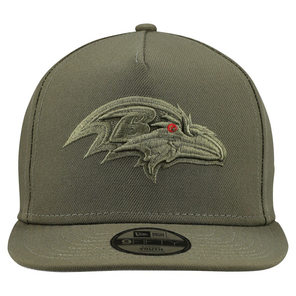 Youth Color Pack A-Frame 9FIFTY Snapback Hat - Baltimore Ravens Hats