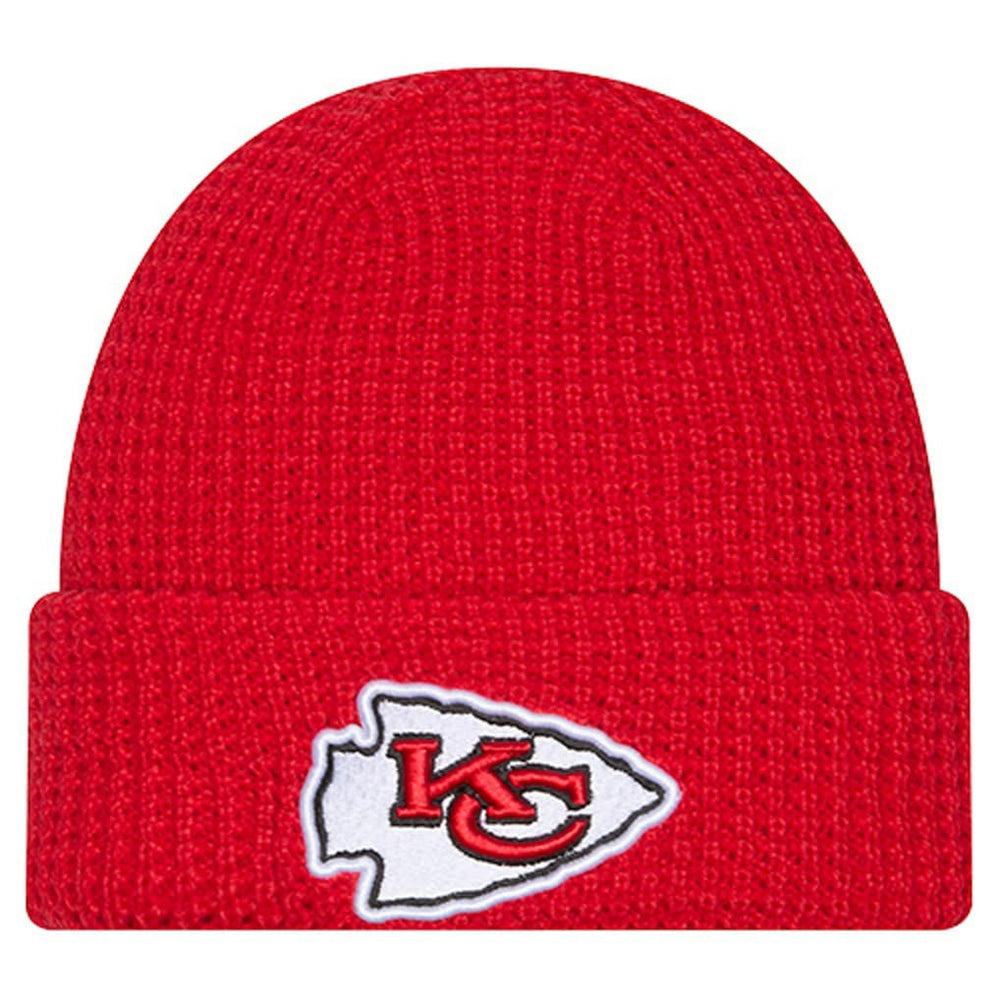 Youth Waffle Cuffed Knit Hat - Kansas City Chiefs Hats