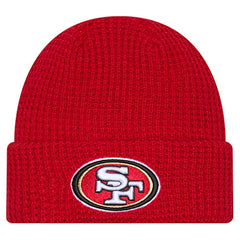 Youth Waffle Cuffed Knit Hat - San Francisco 49ers Hats