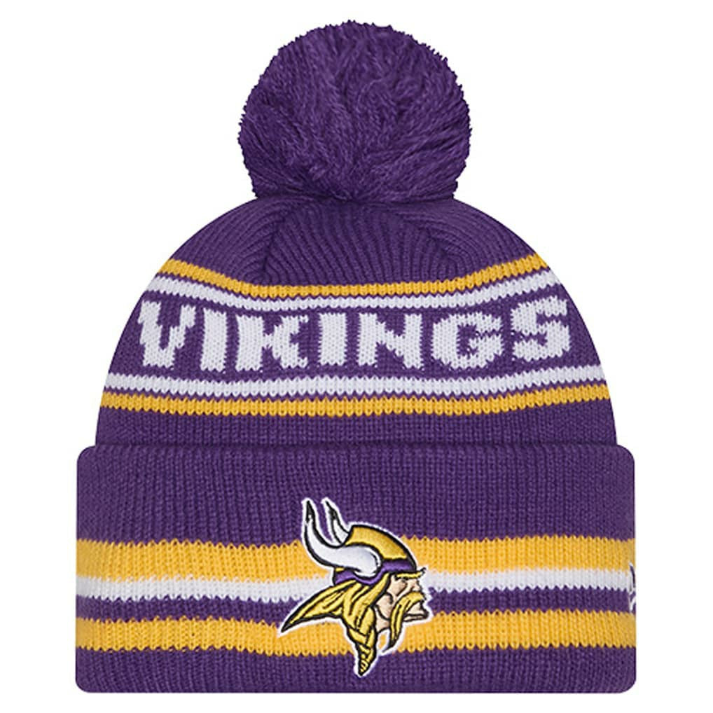 Youth Classic Cuffed Knit Hat with Pom - Minnesota Vikings Hats