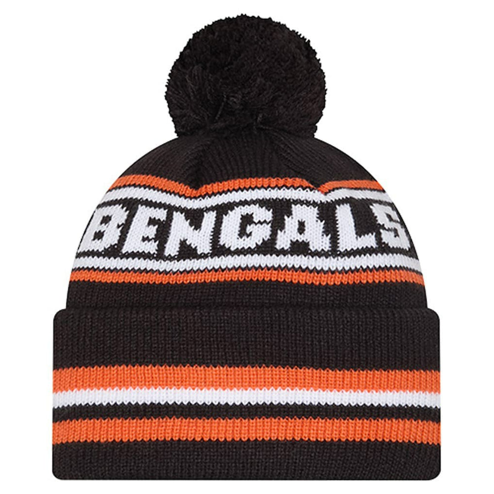 Youth Classic Cuffed Knit Hat with Pom - Cincinnati Bengals Hats