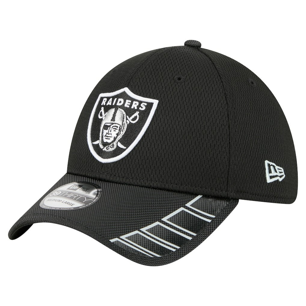 Visor Hit 39THIRTY Flex Hat - Las Vegas Raiders Hats