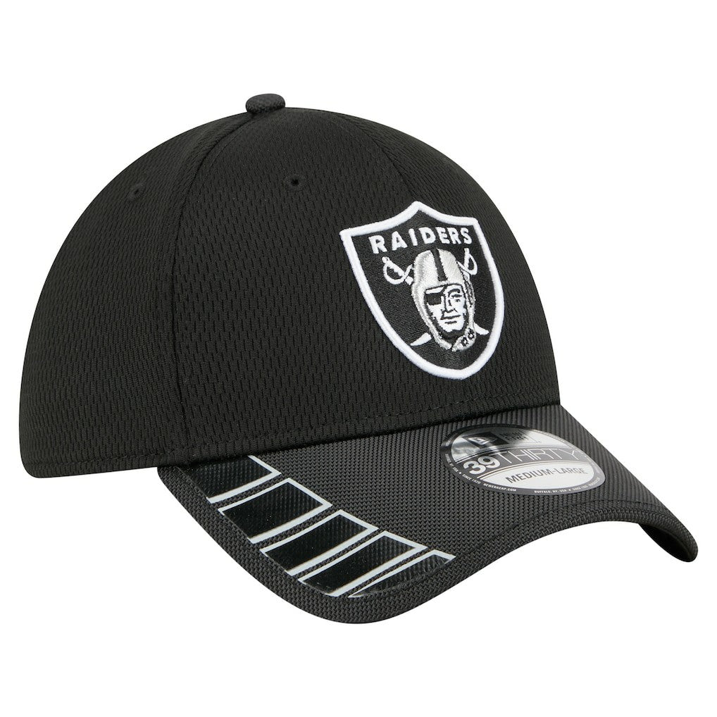 Visor Hit 39THIRTY Flex Hat - Las Vegas Raiders Hats
